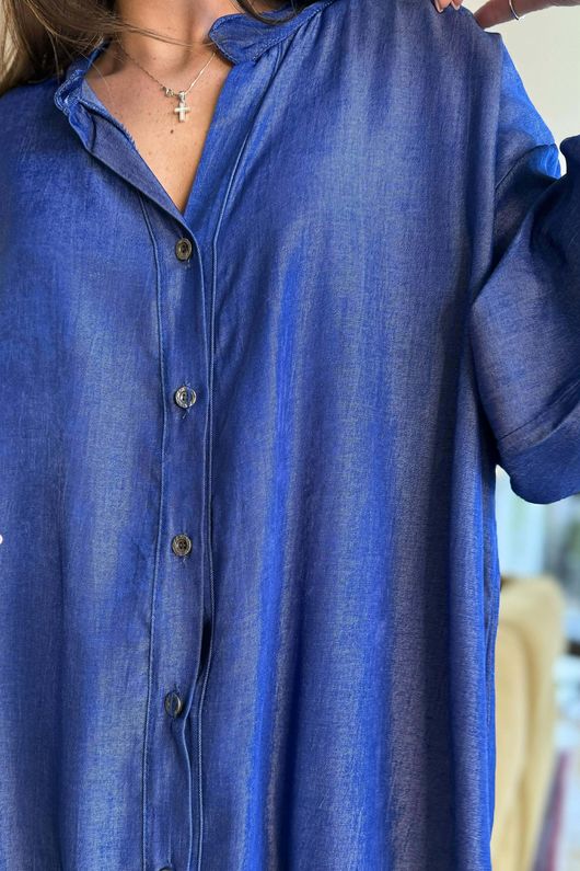 Perfect Chambray Denim Nero Shirt Mid /29=